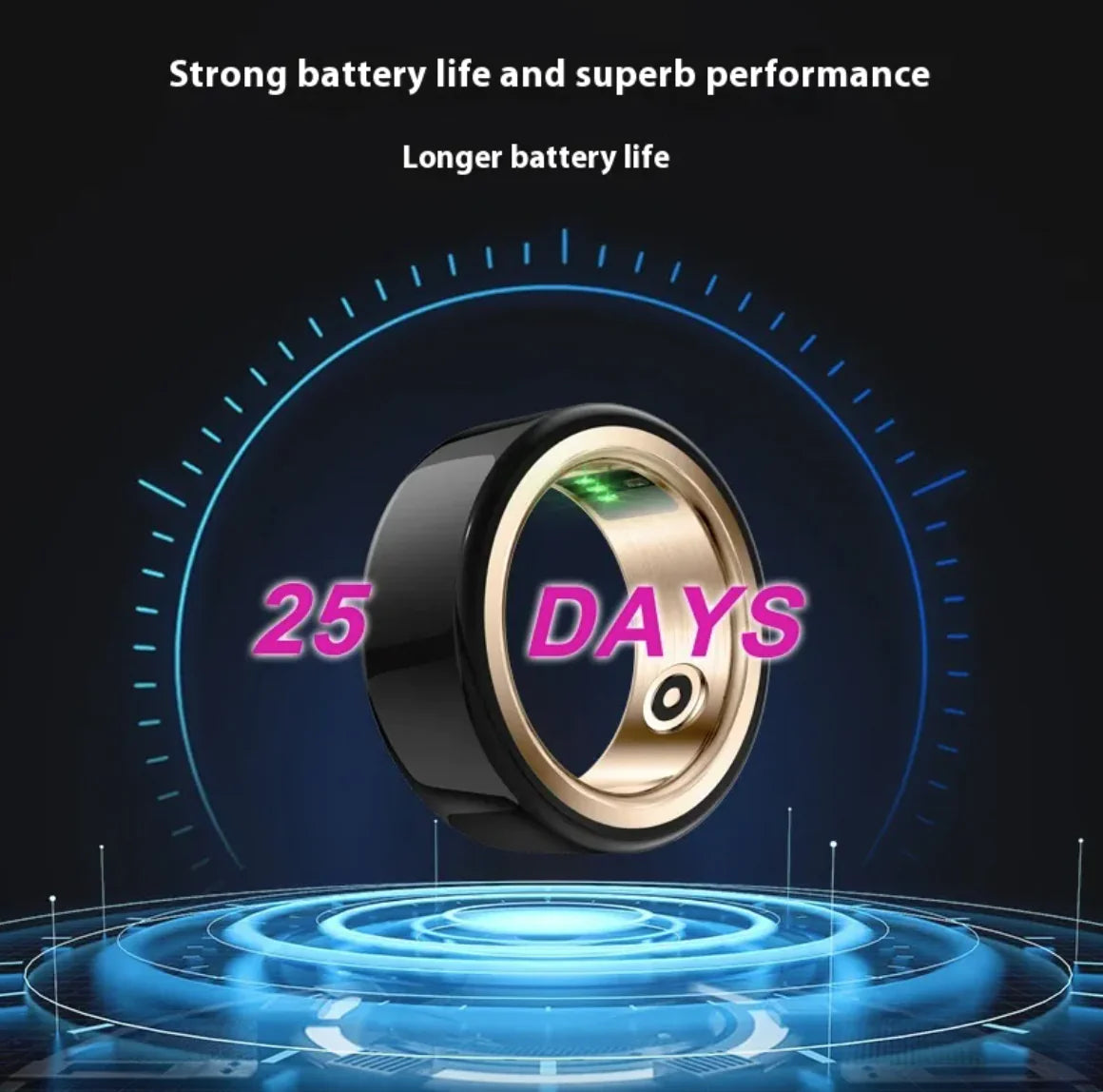 TITAN CORE - Ceramic Health Monitoring Smart Ring